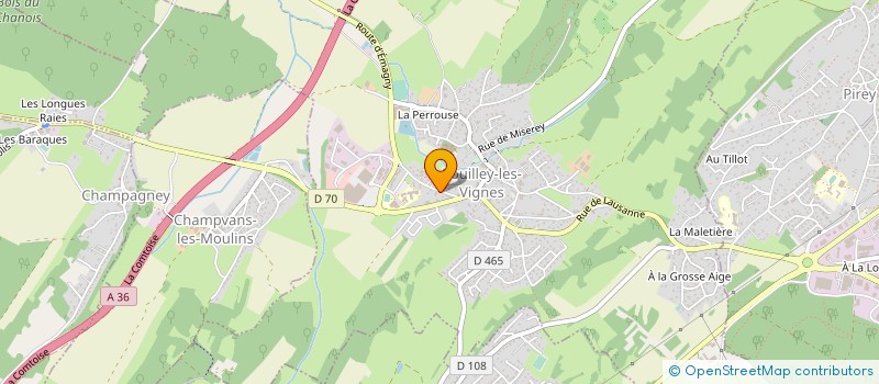 localisation de l'entreprise SCI LES NOUOTTES  POUILLEY-LES-VIGNES