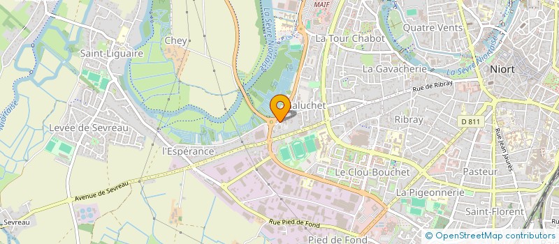 localisation de l'entreprise SCI LES NOUVEAUX VENDEENS  NIORT