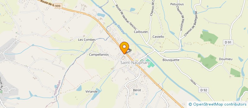 localisation de l'entreprise SCI LES NOUVELLES FLORALIES  SAINT-NAUPHARY