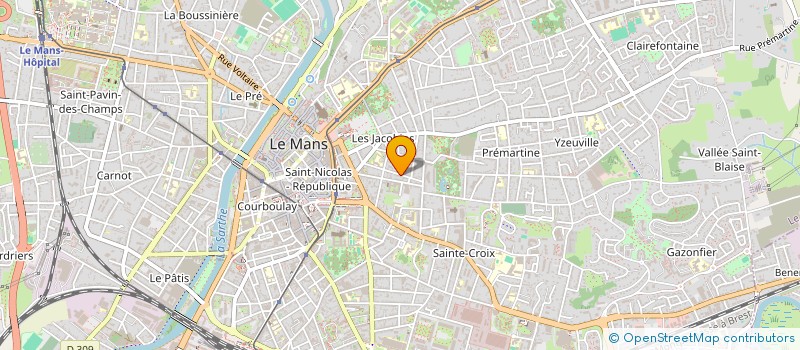 localisation de l'entreprise SCI LES NOUVELLES PROVINCES  LE MANS