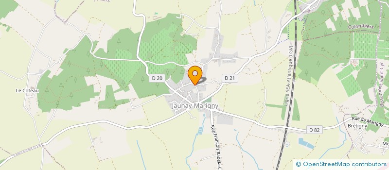 localisation de l'entreprise SCI LES NOYERS  JAUNAY-MARIGNY