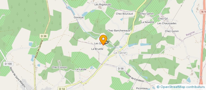 localisation de l'entreprise SCI LES NOYERS à BAIGNES-SAINTE-RADEGONDE