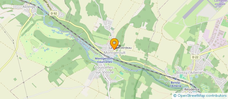 localisation de l'entreprise SCI LES NUAGES BLEUS  MONTGEROULT