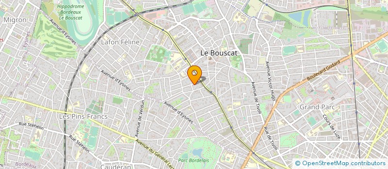 localisation de l'entreprise SCI LES NYMPHEAS  LE BOUSCAT