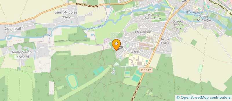 localisation de l'entreprise SCI LES NYMPHEAS  SENLIS