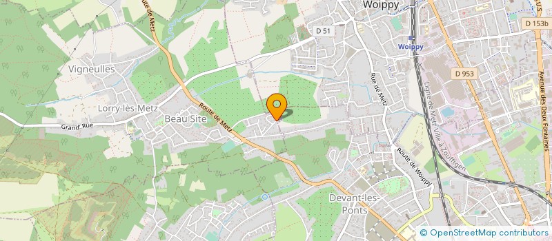 localisation de l'entreprise SCI LES NYMPHEAS  LORRY-LES-METZ