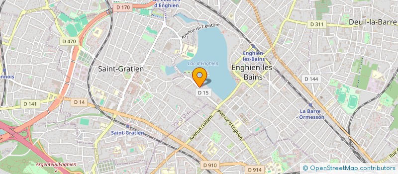 localisation de l'entreprise SCI LES OASIS à ENGHIEN-LES-BAINS