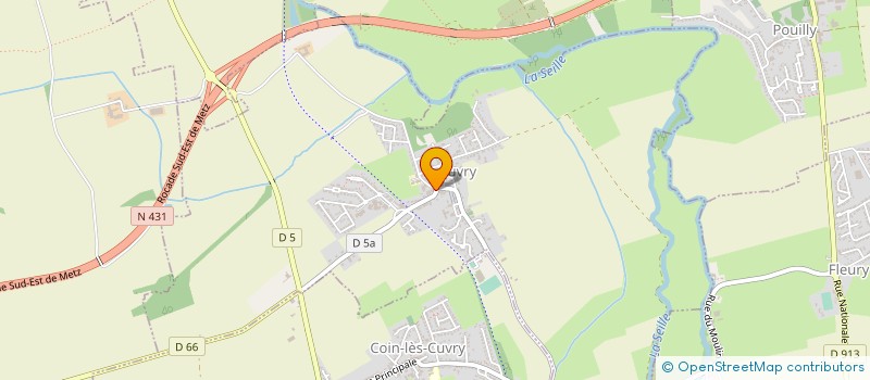 localisation de l'entreprise SCI LES OASIS  CUVRY