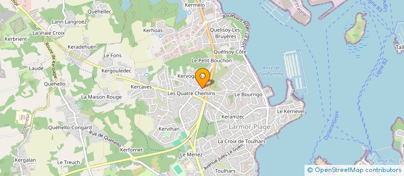 localisation de l'entreprise SCI LES OCEANES  LARMOR-PLAGE