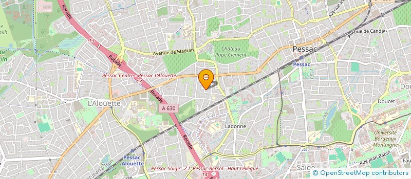 localisation de l'entreprise SCI LES OCEANES  BLEUES  PESSAC