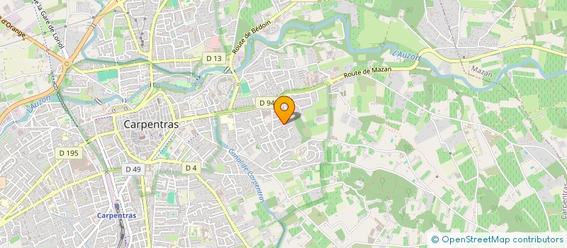 localisation de l'entreprise SCI LES OCRES  CARPENTRAS