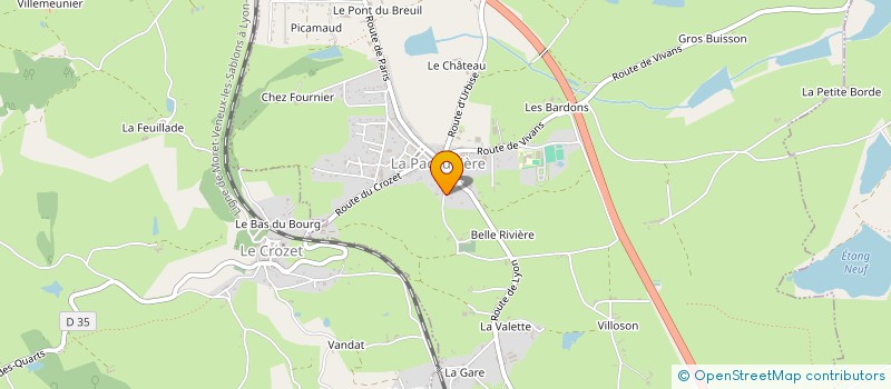 localisation de l'entreprise SCI LES ODDINS  PACAUDIERE (LA)