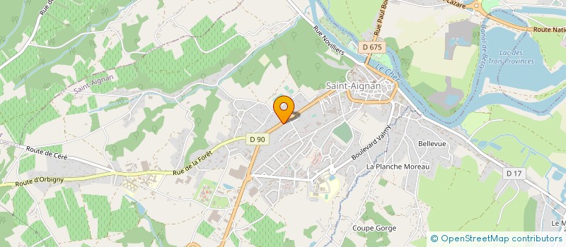 localisation de l'entreprise SCI LES OEILLETS à SAINT AIGNAN