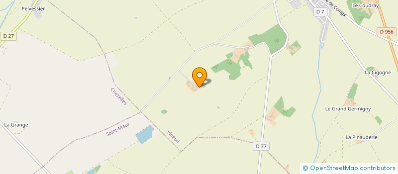 localisation de l'entreprise SCI LES OEILLETS  VINEUIL