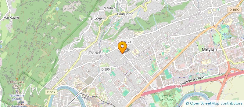 localisation de l'entreprise SCI LES OIES DE GUISE  CORENC