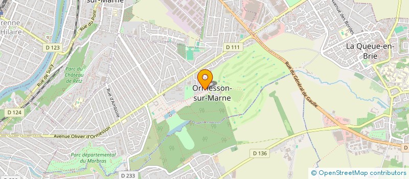 localisation de l'entreprise SCI LES OIES SAUVAGES  ORMESSON-SUR-MARNE