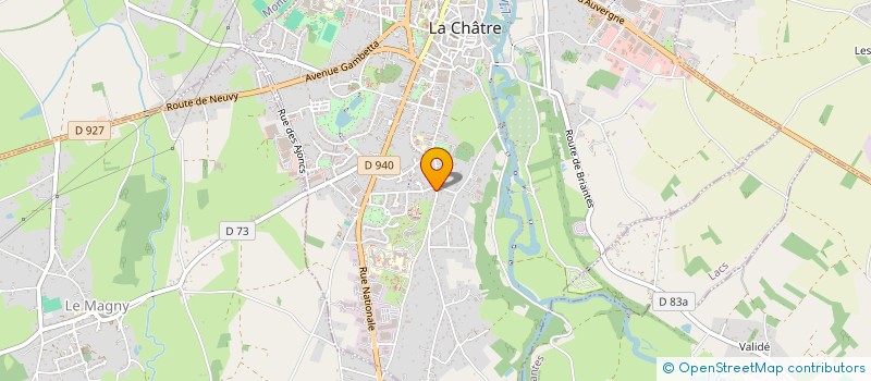 localisation de l'entreprise SCI LES OISEAUX à LA CHATRE