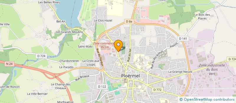 localisation de l'entreprise SCI LES OISEAUX  PLOERMEL