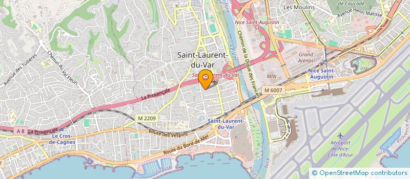 localisation de l'entreprise SCI LES OISEAUX à SAINT-LAURENT-DU-VAR