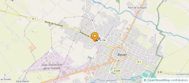 localisation de l'entreprise SCI LES OISEAUX  REVEL