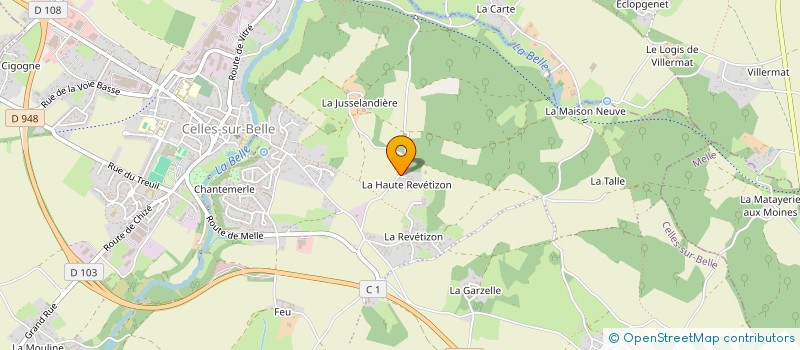localisation de l'entreprise SCI LES OISEAUX  CELLES-SUR-BELLE