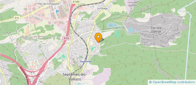 localisation de l'entreprise SCI LES OISEAUX DU PARADIS  SEPTEMES LES VALLONS