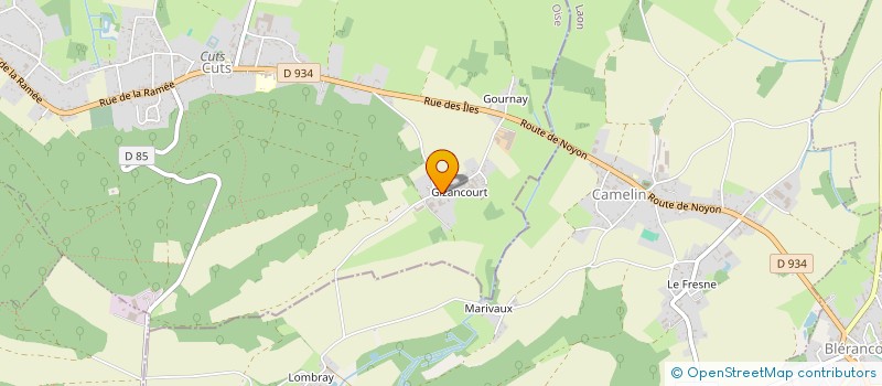 localisation de l'entreprise SCI LES OISIFS  CUTS