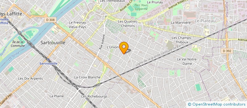 localisation de l'entreprise SCI LES OISILLONS à SARTROUVILLE