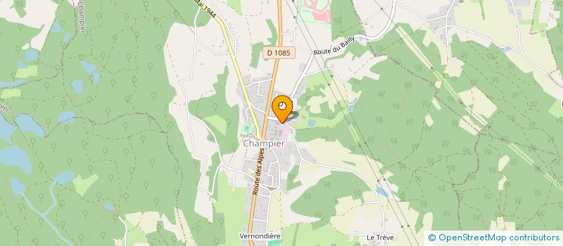 localisation de l'entreprise SCI LES OLAGNIERES  CHAMPIER