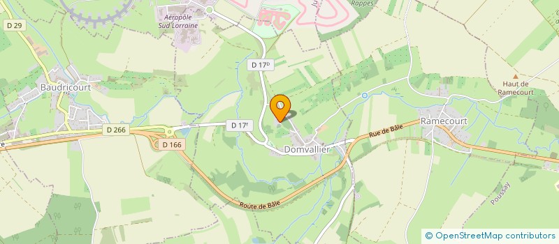 localisation de l'entreprise SCI LES OLINES  DOMVALLIER