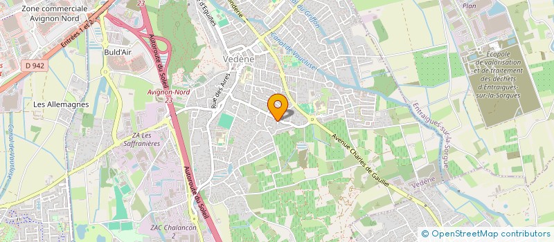 localisation de l'entreprise SCI LES OLIVADES  VEDENE