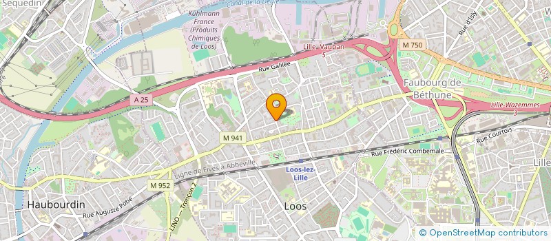 localisation de l'entreprise SCI LES OLIVALES  LOOS