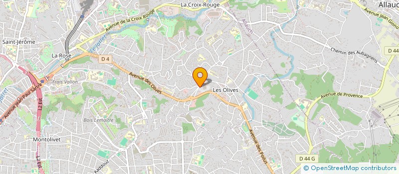 localisation de l'entreprise SCI LES OLIVES à MARSEILLE