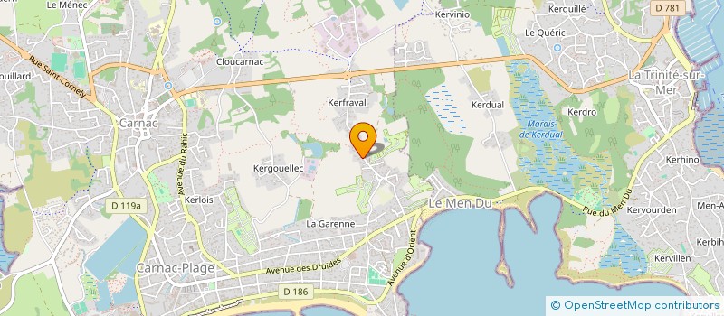 localisation de l'entreprise SCI LES OLIVETTES  CARNAC