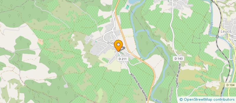 localisation de l'entreprise SCI LES OLIVETTES  PREIXAN