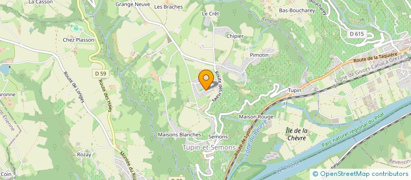 localisation de l'entreprise SCI LES OLIVIERES I  TUPIN-ET-SEMONS