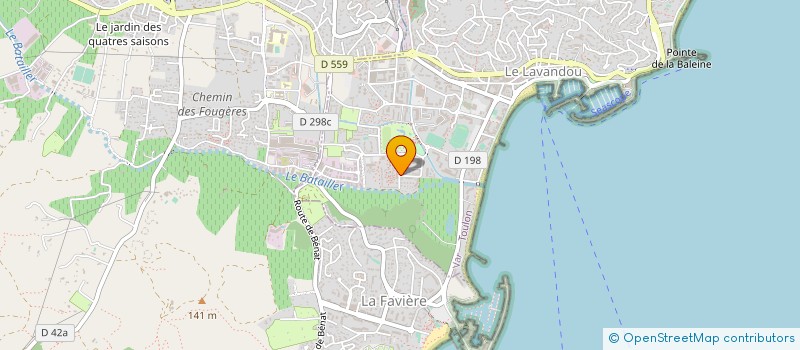 localisation de l'entreprise SCI LES OLIVIERS à LE LAVANDOU