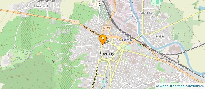 localisation de l'entreprise SCI LES OLIVIERS à EPERNAY