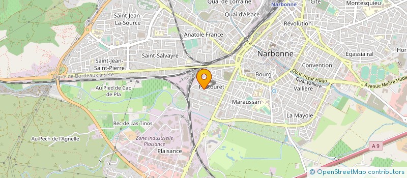 localisation de l'entreprise SCI LES OLIVIERS à NARBONNE
