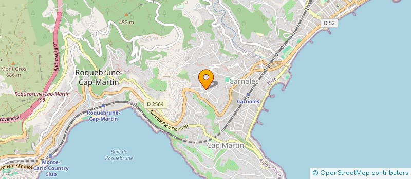 localisation de l'entreprise SCI LES OLIVIERS à ROQUEBRUNE-CAP-MARTIN