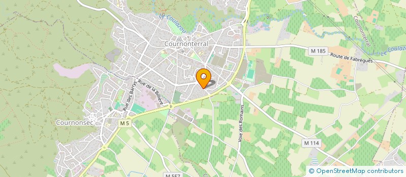 localisation de l'entreprise SCI LES OLIVIERS  COURNONTERRAL