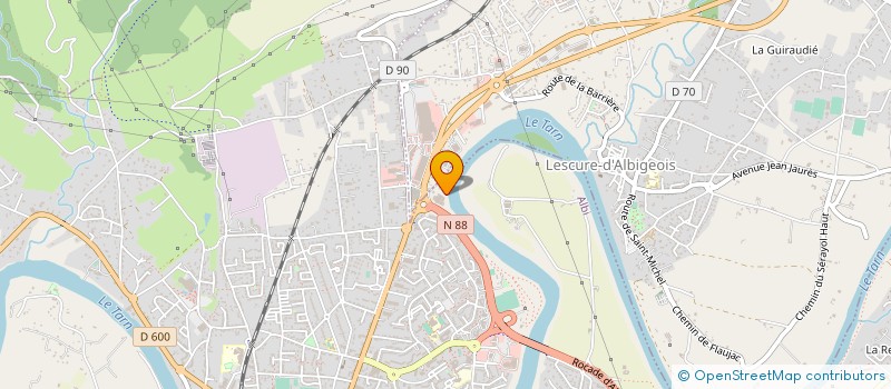 localisation de l'entreprise SCI LES OLIVIERS à ALBI