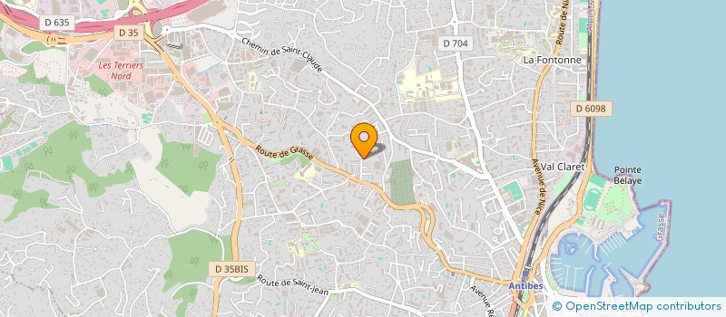 localisation de l'entreprise SCI LES OLIVIERS à ANTIBES