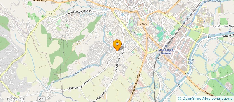 localisation de l'entreprise SCI LES OLIVIERS à MANOSQUE