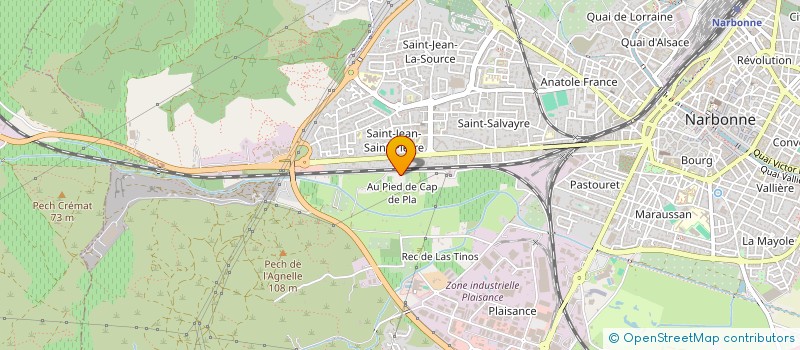 localisation de l'entreprise SCI LES OLIVIERS  NARBONNE