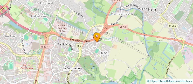 localisation de l'entreprise SCI LES OLIVIERS à VILLENEUVE-D'ASCQ