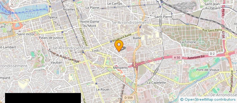localisation de l'entreprise SCI LES OLIVIERS  MARSEILLE