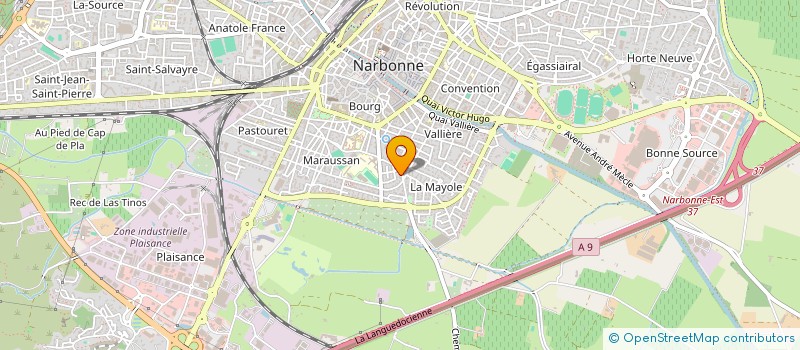 localisation de l'entreprise SCI LES OLIVIERS à NARBONNE