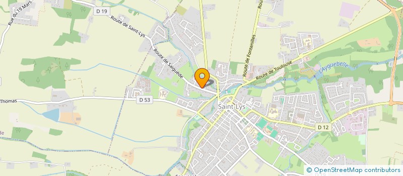 localisation de l'entreprise SCI LES OLIVIERS  SAINT-LYS