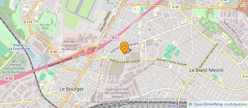 localisation de l'entreprise SCI LES OLIVIERS à LE BLANC-MESNIL